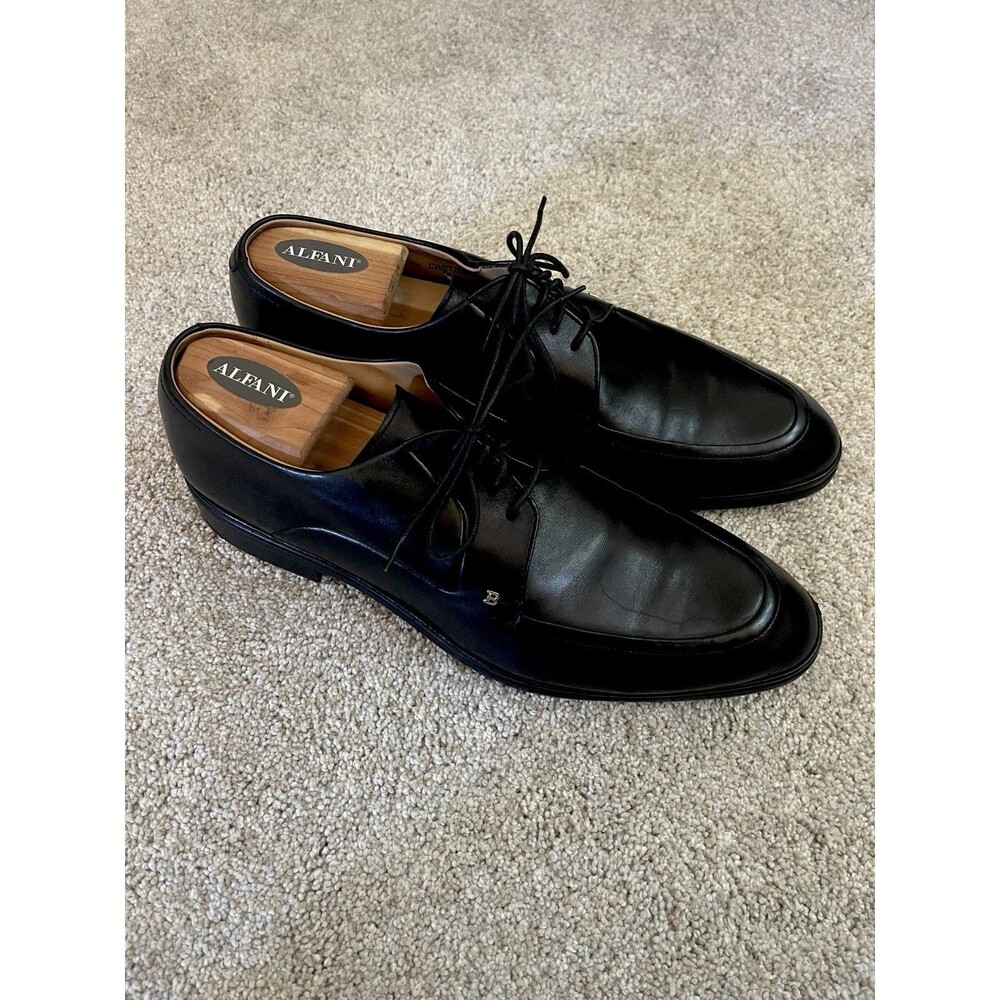Vintage Bally of Switzerland Castions Shoes Mens 10.5D Black Leather Oxford OBO